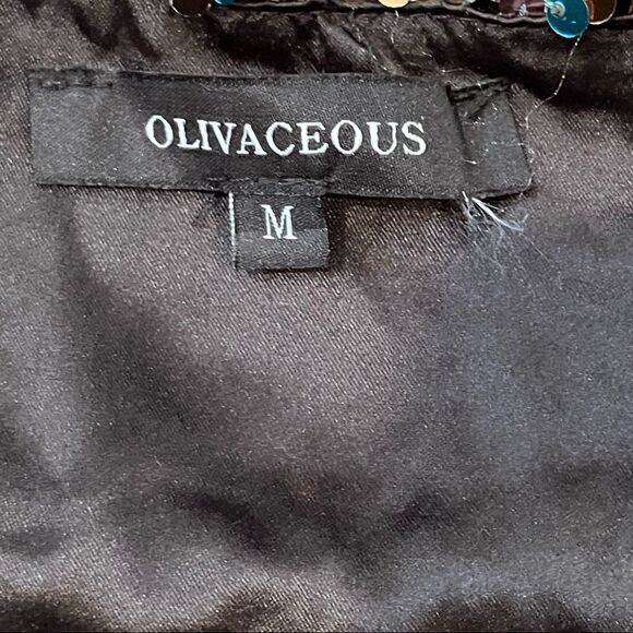 Olivaceous Multicolored Sequin Embellished Micro-mini Skirt Sz Medium - Picture 4 of 9